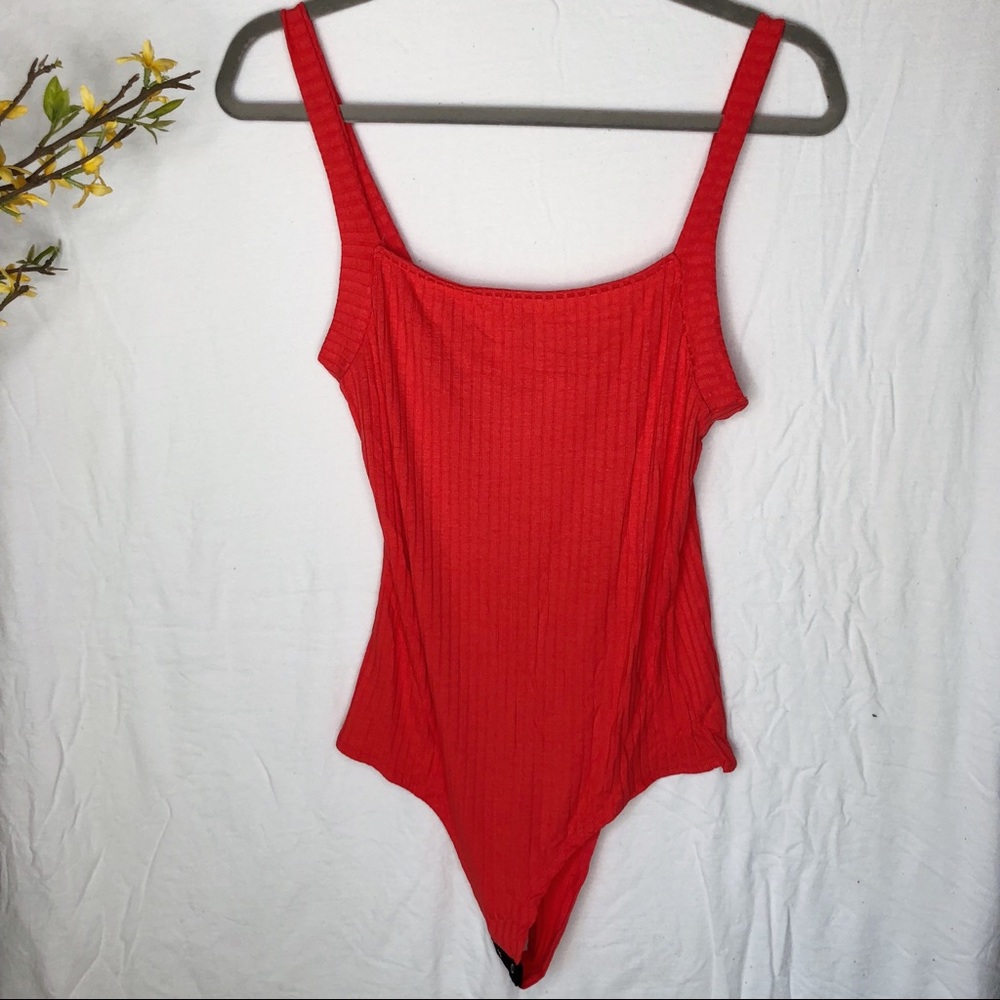New Red Bodysuit Size L from Forever 21
